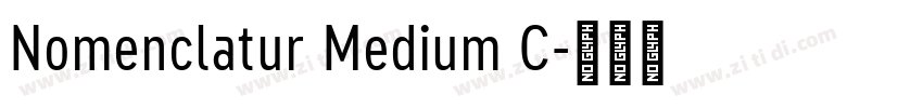 Nomenclatur Medium C字体转换